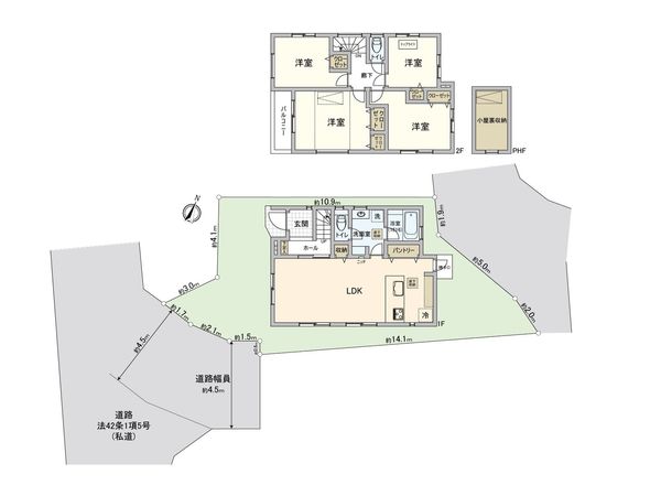 戸塚区上矢部町(新築戸建) 間取図(平面図) 戸塚区上矢部町(新築戸建) 間取図(平面図)