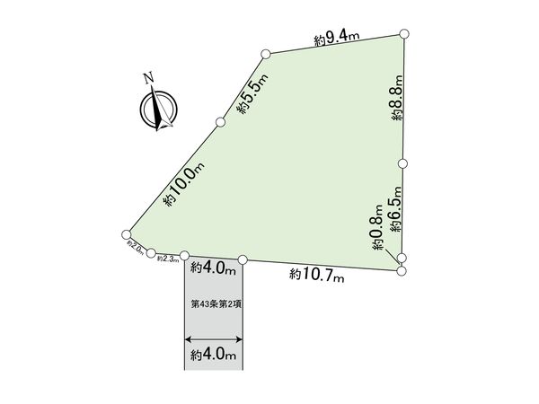 鶴見区東寺尾東台(戸建) 区画図