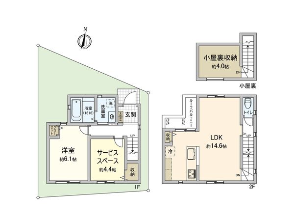 鶴見区馬場5丁目(新築戸建) 間取図(平面図) 間取図(平面図)
