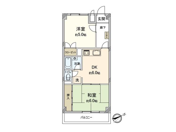 ニックハイム鶴見第5 間取図(平面図)