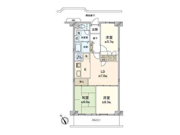 鶴見ハイライズ 間取図(平面図) 鶴見ハイライズ 間取図(平面図)