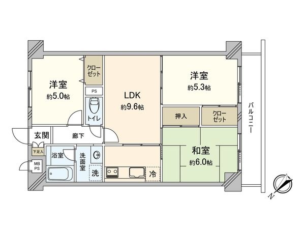 山久・エンゼルハイム花月園 間取図(平面図) 間取図(平面図)