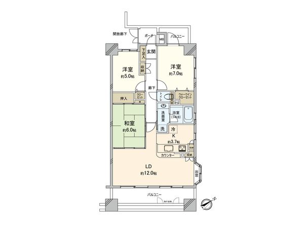 ネオマイムセンタースクエア 間取図(平面図) 間取図(平面図)