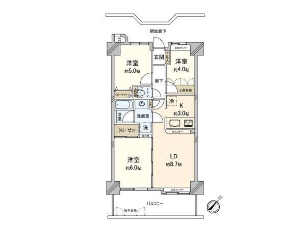 ガーデンシティ三ッ沢公園 間取図(平面図) ガーデンシティ三ッ沢公園 間取図(平面図)