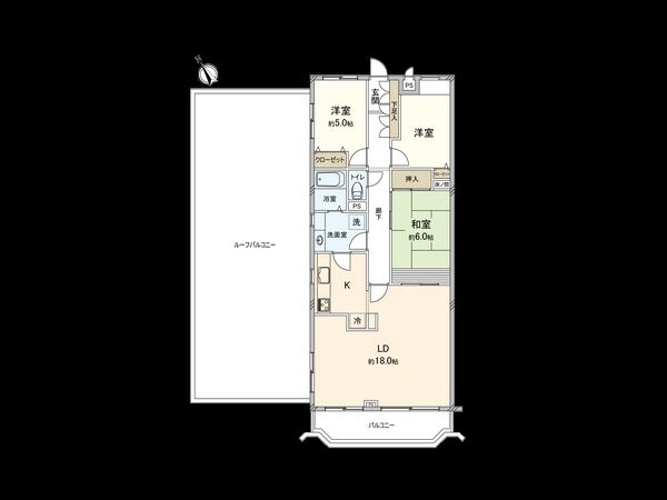 山手ガーデンハイツ 間取図(平面図)