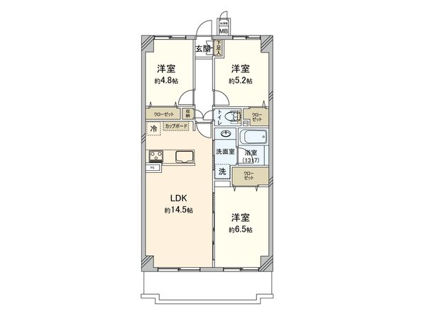 サンライズ鶴見北寺尾1 間取図(平面図) 間取図(平面図)