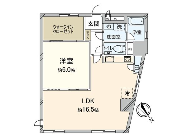山下公園ハイツ 間取図(平面図) 間取図(平面図)