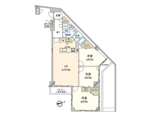 ガーデンホーム東寺尾ヒルズ 間取図(平面図) ガーデンホーム東寺尾ヒルズ 間取図(平面図)