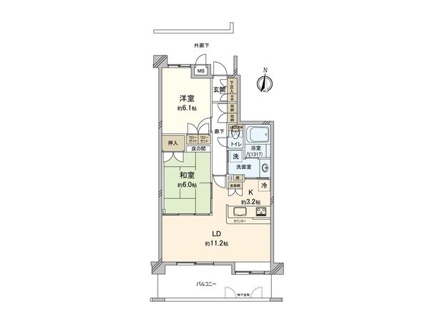 サンクレイドル鶴見 間取図(平面図)
