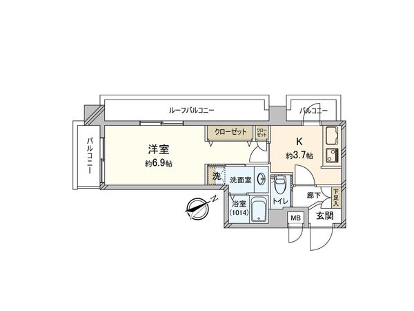 セザール第三鶴見 間取図(平面図)