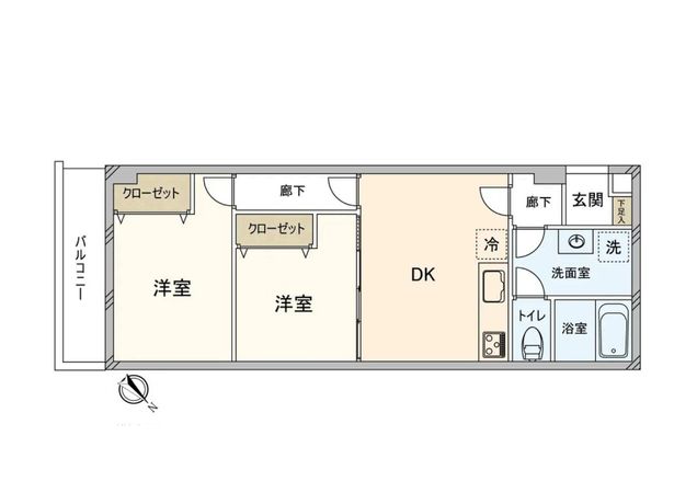 エンゼルハイム鶴見第2 間取図(平面図) 間取図(平面図)