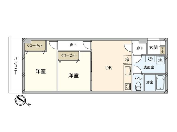 エンゼルハイム鶴見第2 間取図(平面図)
