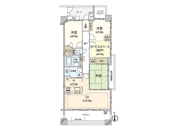 プラウド横濱鶴見 間取図(平面図)