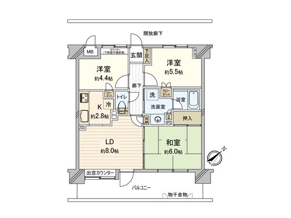 ネオマイム鶴見中央 間取図(平面図) 間取図(平面図)
