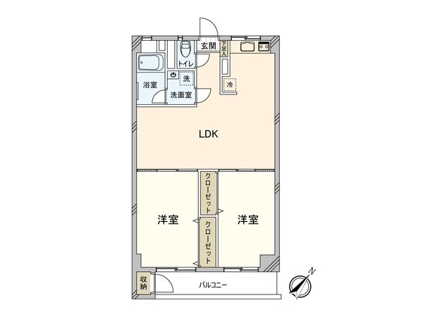 子安台共同ビル 間取図(平面図)