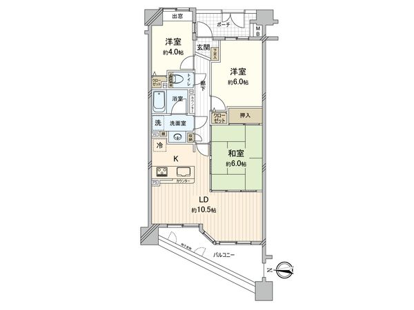 ナイスアーバンステイツ鶴見中央 間取図(平面図)