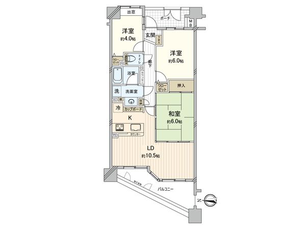 ナイスアーバンステイツ鶴見中央 間取図(平面図)