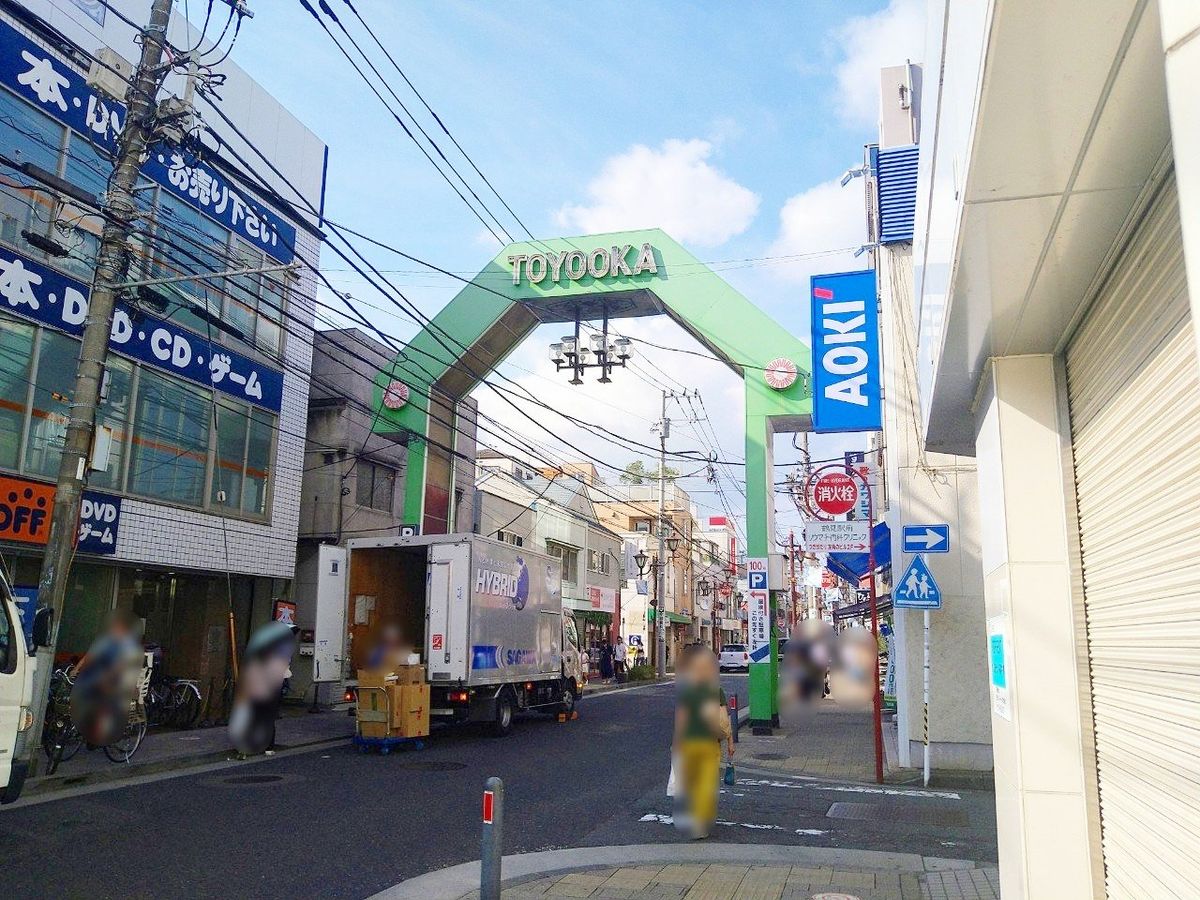 豊岡商店街（約830ｍ）
