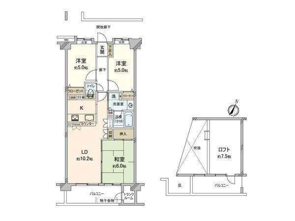 エミネンス鶴見潮風大通 間取図(平面図) エミネンス鶴見潮風大通 間取図(平面図)