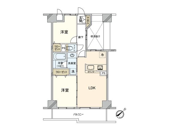 ライオンズマンション鶴見本町通り 間取図(平面図) ライオンズマンション鶴見本町通り 間取図(平面図)