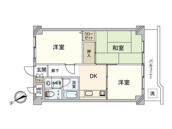 東寺尾ダイヤモンドマンション A号棟 間取図(平面図) 東寺尾ダイヤモンドマンション A号棟 間取図(平面図)