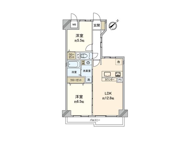 ライオンズマンション鶴見本町通り 間取図(平面図)