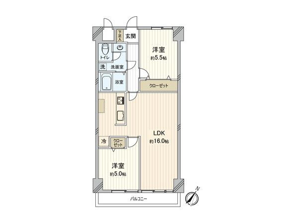 ドミール生麦 間取図(平面図) ドミール生麦 間取図(平面図)