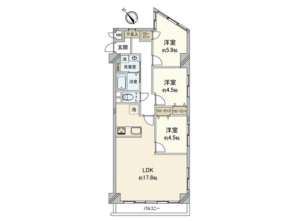 エンゼルハイム東寺尾 間取図(平面図) エンゼルハイム東寺尾 間取図(平面図)