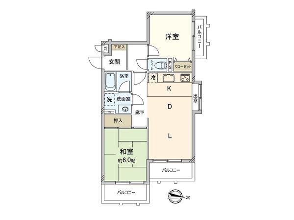 NICアーバンハイム東寺尾 間取図(平面図) NICアーバンハイム東寺尾 間取図(平面図)