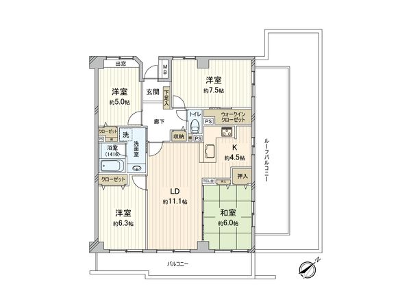 シティコープ菊名 間取図(平面図) シティコープ菊名 間取図(平面図)