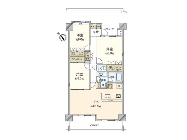 リステージ響の森横濱鶴見 間取図(平面図) リステージ響の森横濱鶴見 間取図(平面図)