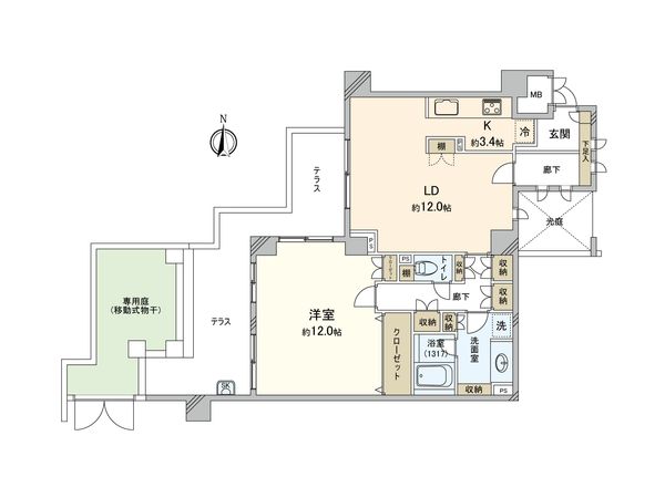 横濱北寺尾ヒルステージ 間取図(平面図) 横濱北寺尾ヒルステージ 間取図(平面図)