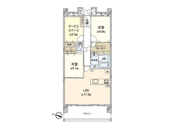 クレストフォルム横浜リヴァシス 間取図(平面図) クレストフォルム横浜リヴァシス 間取図(平面図)