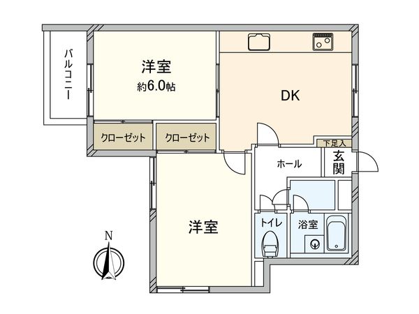 グランドール鶴見 間取図(平面図) グランドール鶴見 間取図(平面図)