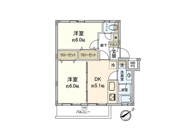 ニックハイム東寺尾 間取図(平面図) ニックハイム東寺尾 間取図(平面図)