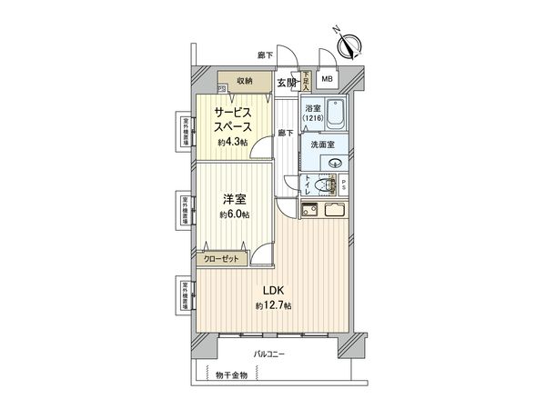 ドメイン横濱鶴見弐番館 間取図(平面図) ドメイン横濱鶴見弐番館 間取図(平面図)