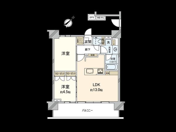 クリオ横濱生麦アーバンマークス 間取図(平面図) クリオ横濱生麦アーバンマークス 間取図(平面図)