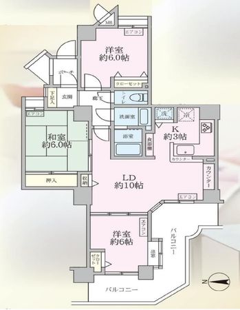 ナイスパークステイツ横濱鶴見 間取図(平面図) ナイスパークステイツ横濱鶴見 間取図(平面図)