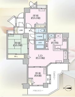 ナイスパークステイツ横濱鶴見 間取図(平面図)