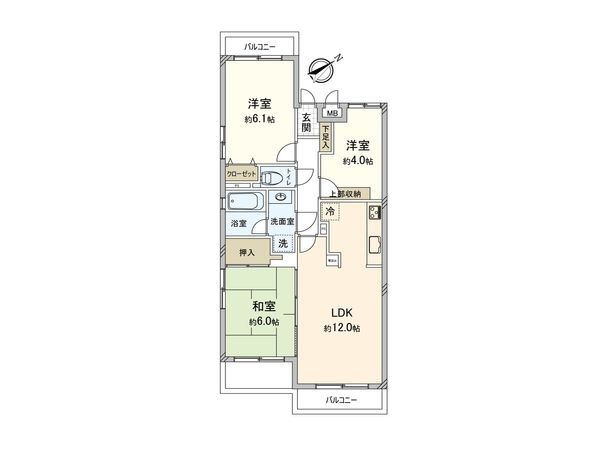 鶴見西パークホームズ 間取図(平面図) 鶴見西パークホームズ 間取図(平面図)