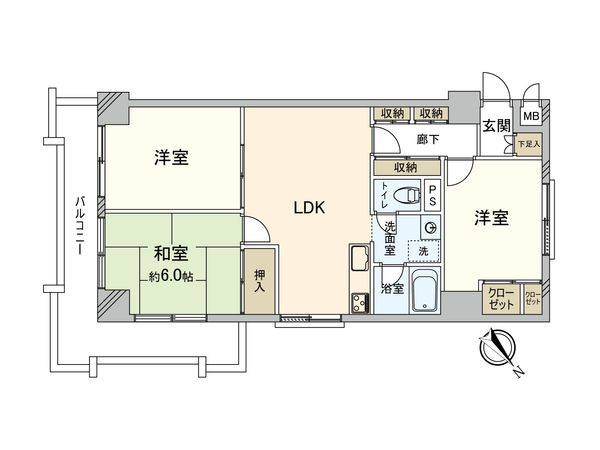 ニックハイム鶴見第二 間取図(平面図)