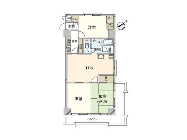 ニックハイム鶴見第二 間取図(平面図) ニックハイム鶴見第二 間取図(平面図)