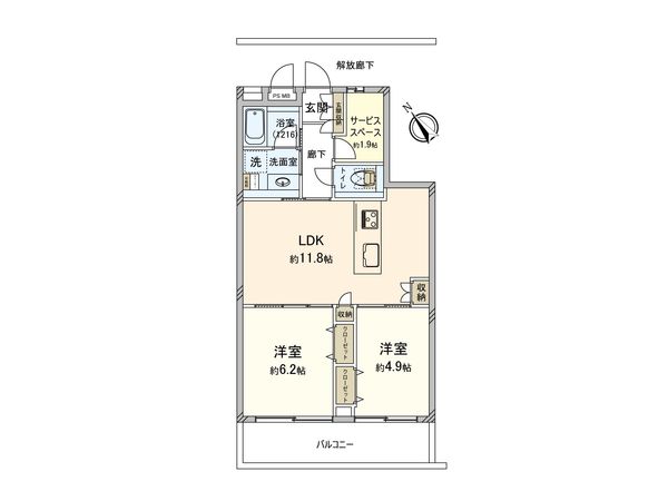 サンシャルム上末吉 間取図(平面図) サンシャルム上末吉 間取図(平面図)