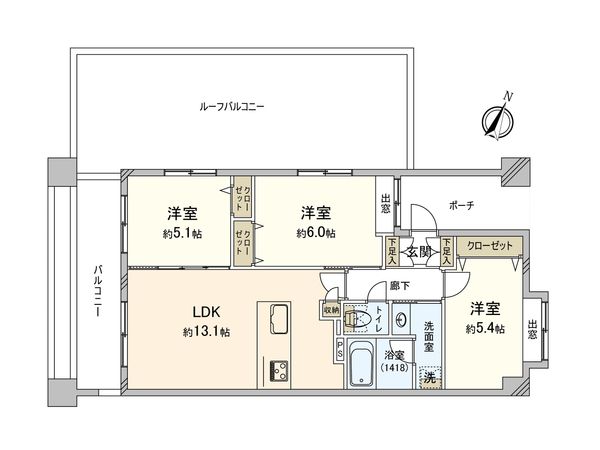 シーズガーデン池上 間取図(平面図) シーズガーデン池上 間取図(平面図)