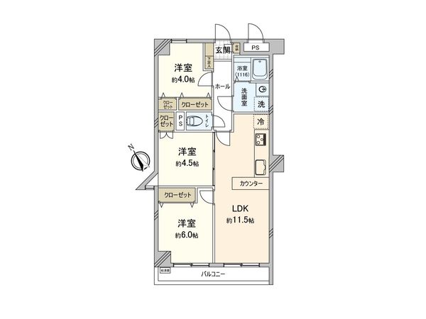 パラシオン鶴見 間取図(平面図) パラシオン鶴見 間取図(平面図)