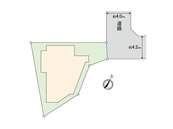 神奈川区栗田谷(土地) 区画図