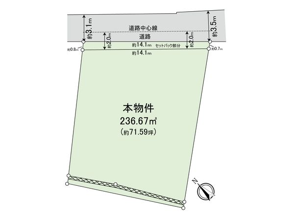 旭区二俣川2丁目(土地) 区画図