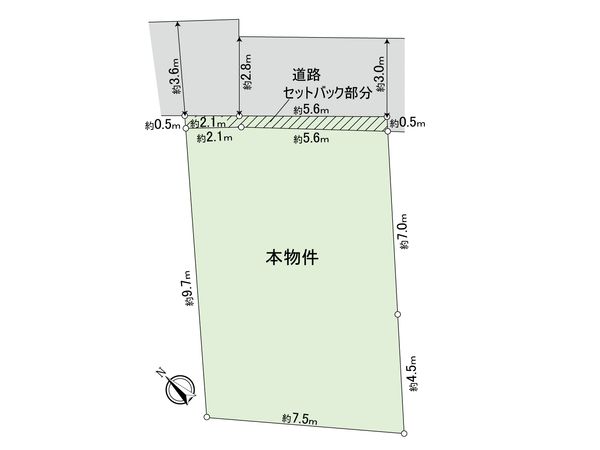 西区赤門町2丁目(土地) 区画図