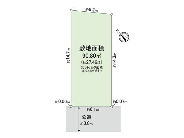 神奈川区三ツ沢南町(土地) 区画図