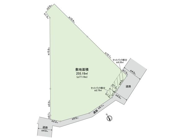 神奈川区栗田谷(土地) 区画図